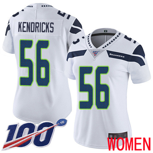 Seattle Seahawks Limited White Women Mychal Kendricks Road Jersey NFL Football #56 100th Season Vapor Untouchable->seattle seahawks->NFL Jersey